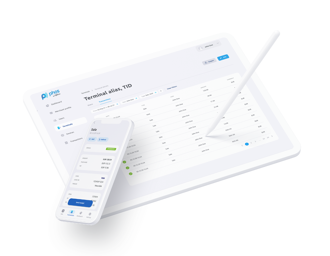 N1 Payments business account dashboard and mobile app interface